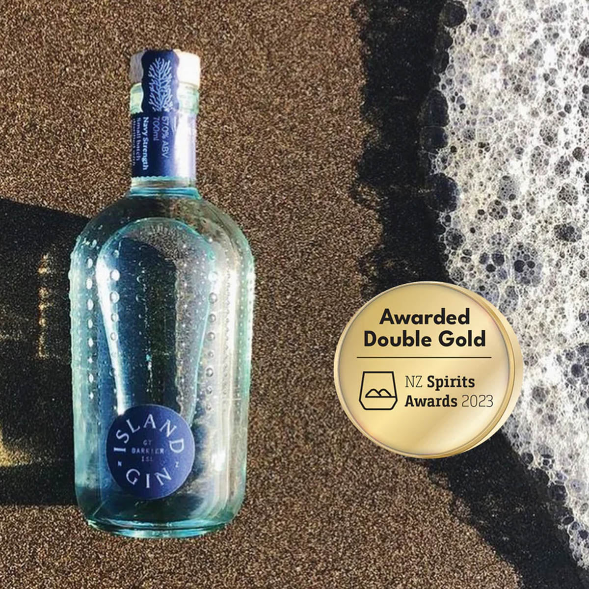 Navy Strength Island Gin - Gold & Best In Country World Gin Awards 2024