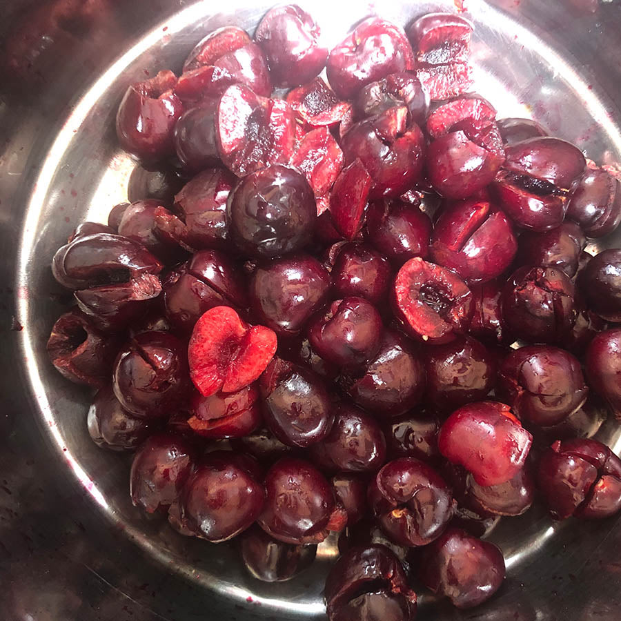The Fresh Cherries In Our Island Gin